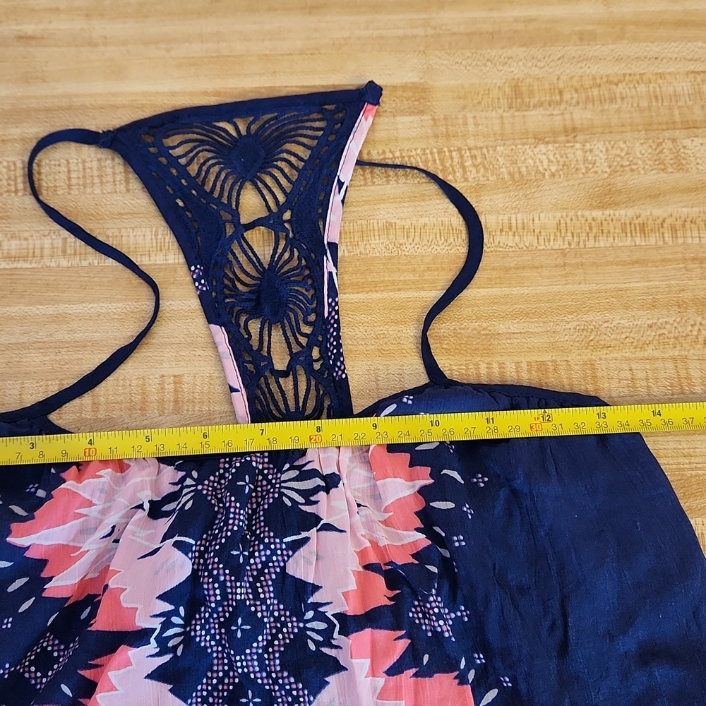 AEROPOSTALE Navy Pink Boho Sundress, size XS - Picture 5 of 8